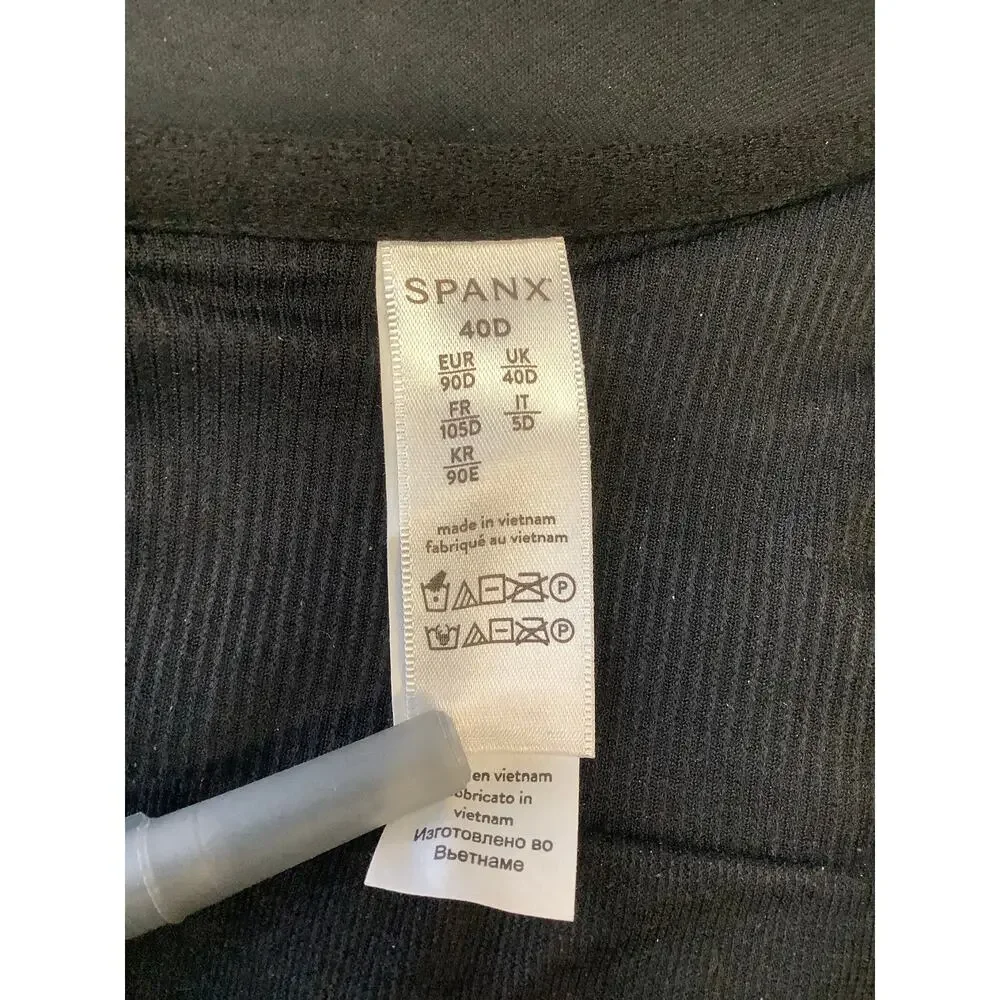 SPANX Sz 40D Black Bra-llelujah! Lightly Lined Full Coverage Bra Lingerie O16-15 - Picture 7 of 9